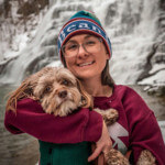 Blog author Tatiana Kneer and her dog Oliver