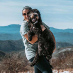 Blog author Taylor Schmidt and her dog Wally
