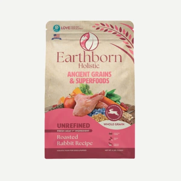 Earthborn Holistic Unrefined Roasted Rabbit with Ancient Grains & Superfoods Dry Dog Food