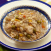 Bowl of Earthborn Holistic Chicken Fricatssee cat food