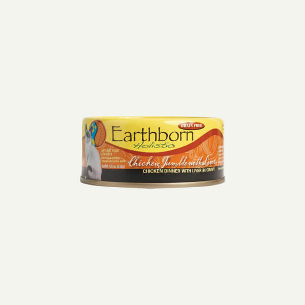 Earthborn Holistic Chicken Jumble with Liver cat food - front of can