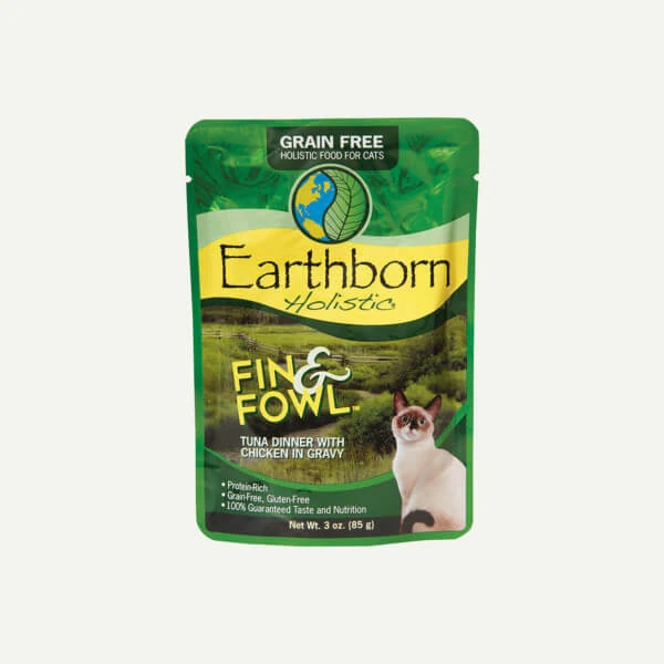 Earthborn holistic shop cat food pouches