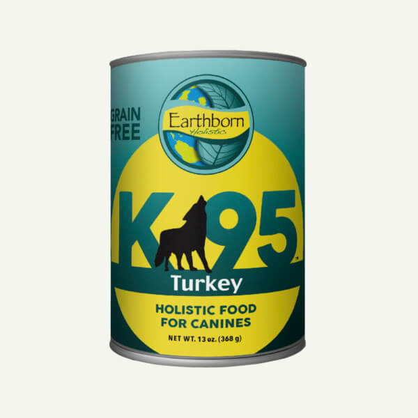Earthborn Holistic K95 Turkey dog food - front of can