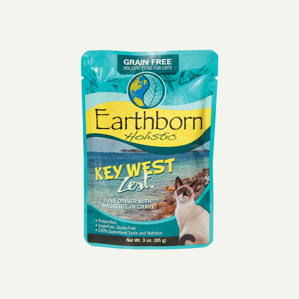 Earthborn Holistic Key West Zest cat food - front of pouch