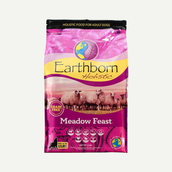 Earthborn Holistic Meadow Feast dog food - front of bag (12kg)