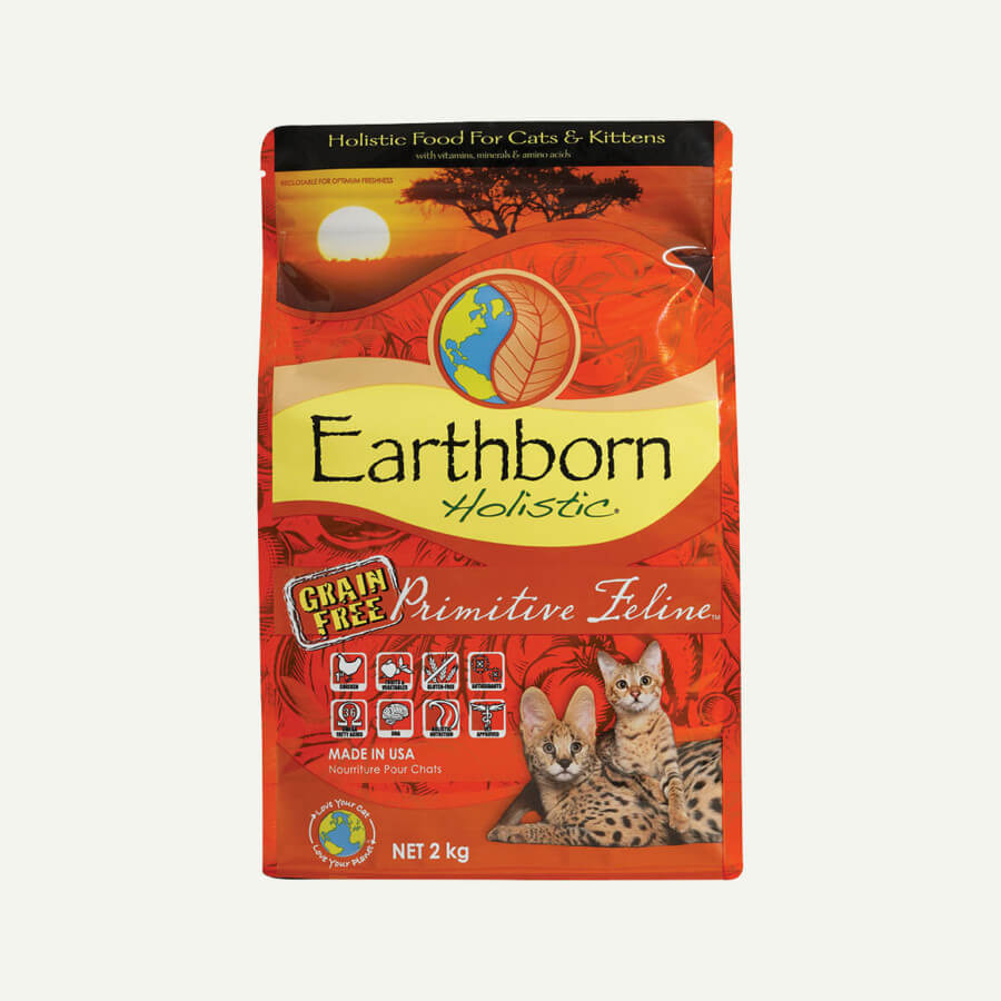 Earthborn Holistic Primitive Feline cat food - front of bag