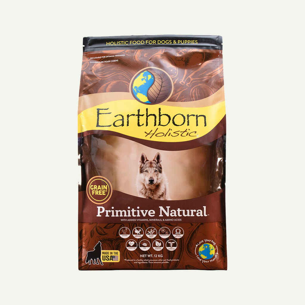 Earthborn Holistic Primitive Natural dog food - front of bag