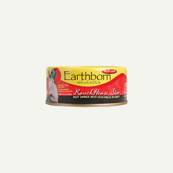 Earthborn Holistic RanchHouse Stew cat food - front of can