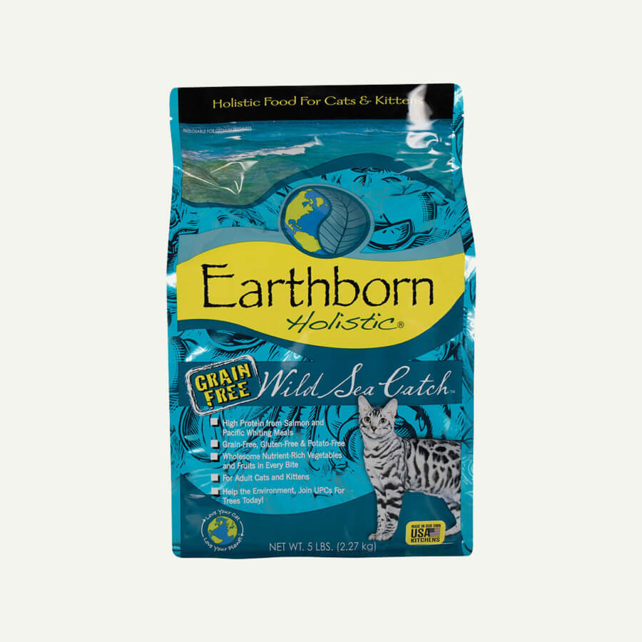 Earthborn Holistic Wild Sea Catch cat food - front of bag