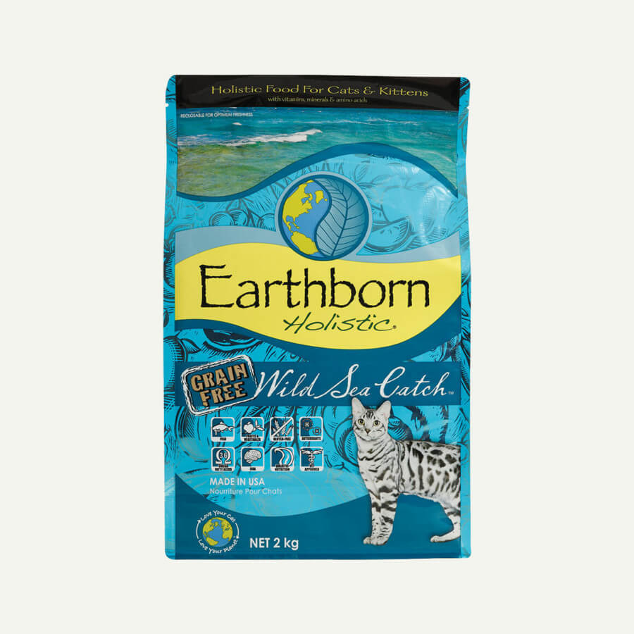 Earthborn Holistic Wild Sea Catch cat food - front of bag