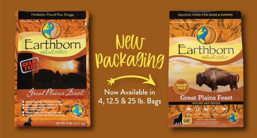 A graphic showing the new Great Plains Feast packaging