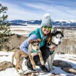 Blog author Marta Sulima and her dogs Koda and Summit
