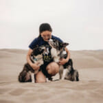 Blog author Sydney Ryan with her dogs, Ego & Entitled