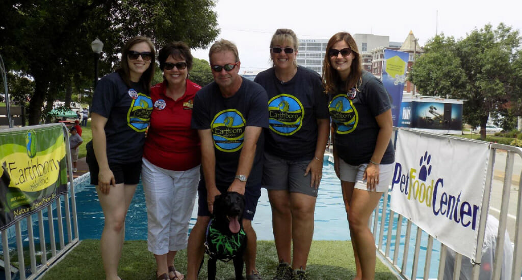 Storie, JD, and Ronalee McKnight with some Earthborn Holistic team members