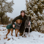 Blog author Kylee Cornwall and her dogs, Rae and Remi