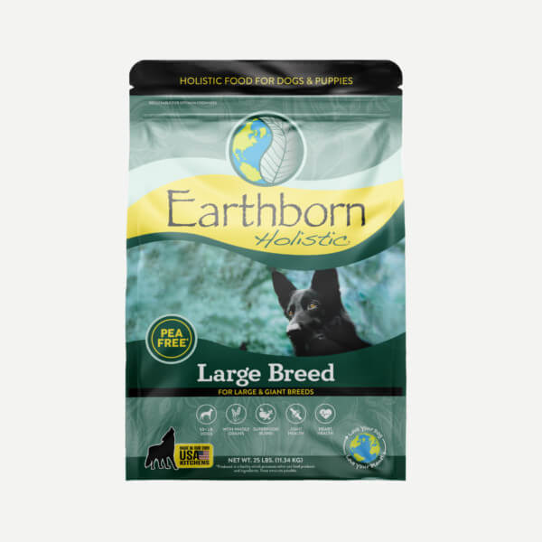 Earthborn Holistic Large Breed dog food - front of bag