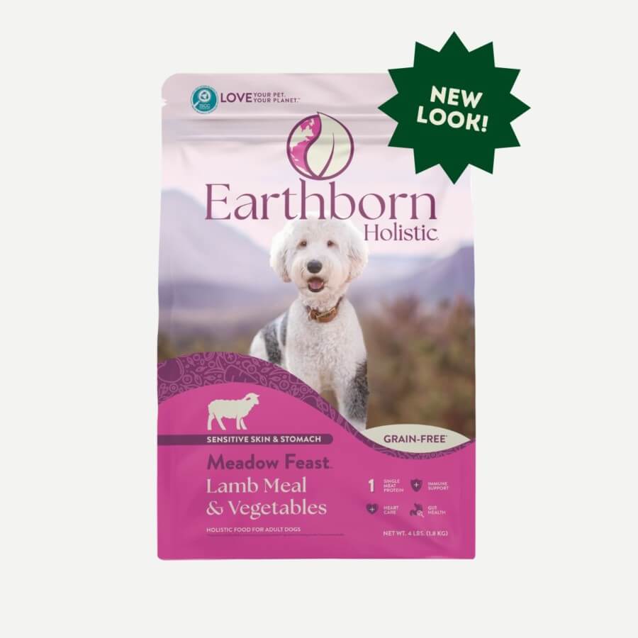 Earthborn Holistic Meadow Feast dog food - front of bag