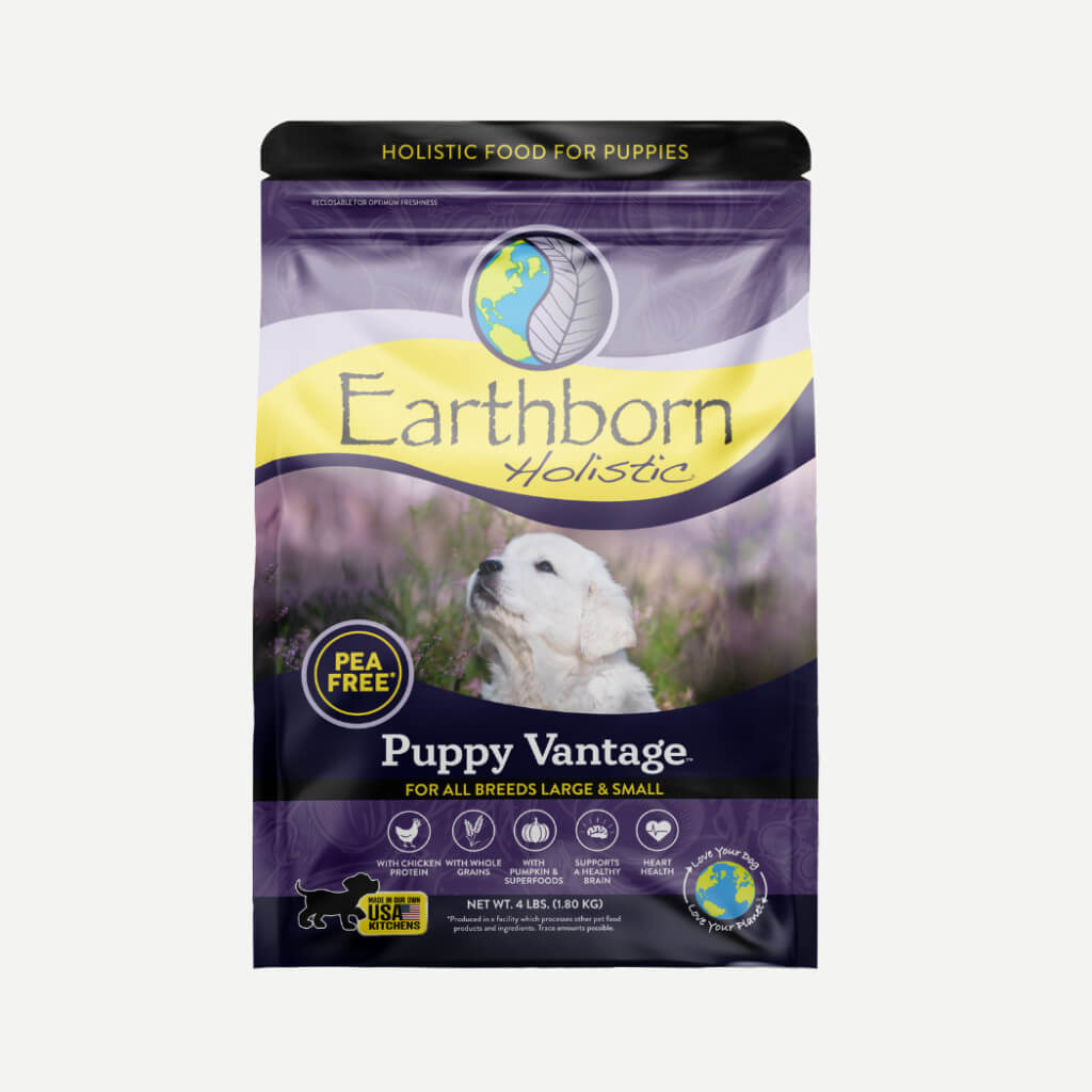 Earthborn Holistic Puppy Vantage dog food - front of bag