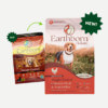 A graphic image showing the difference between the new and old Earthborn Holistic Weight Control dog food packaging.