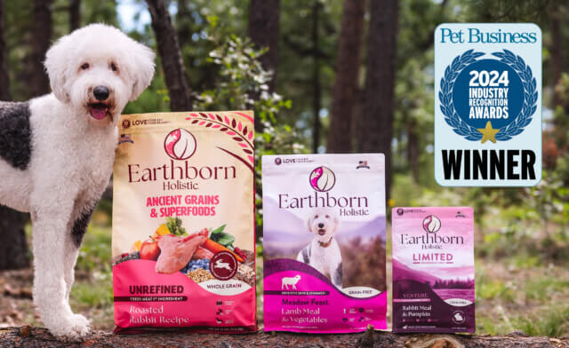 Earthborn Holistic Dry Dog Food Named 2024 Pet Business Industry Recognition Award Winner