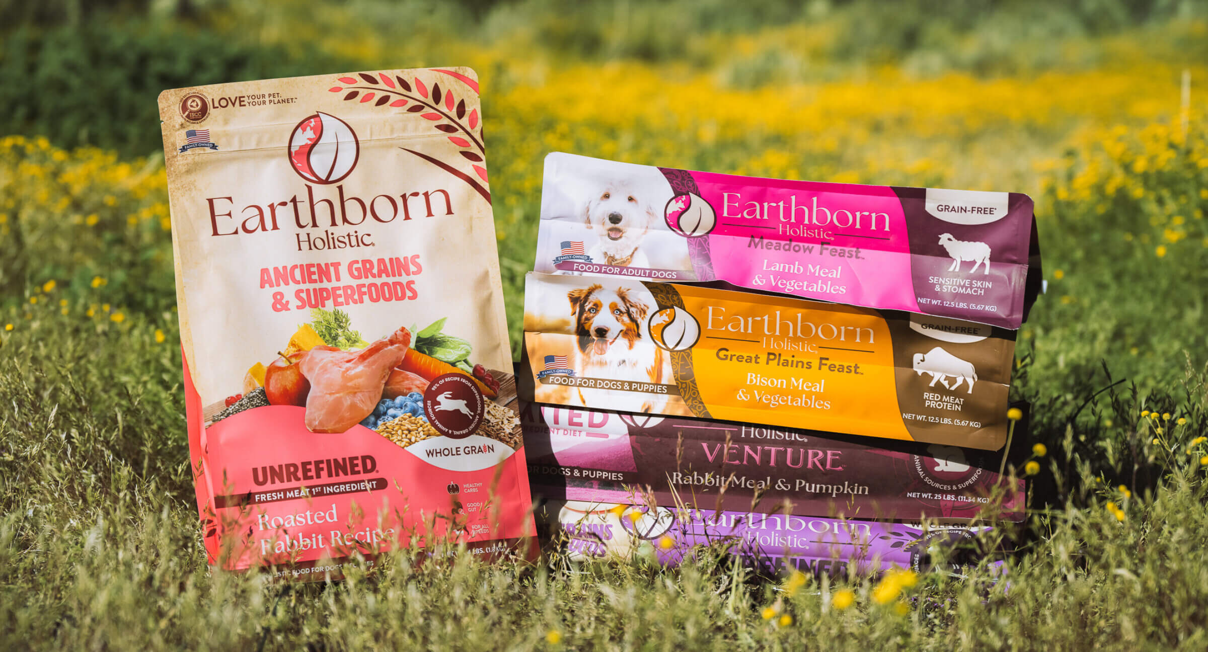 Earthborn grains dog food bags
