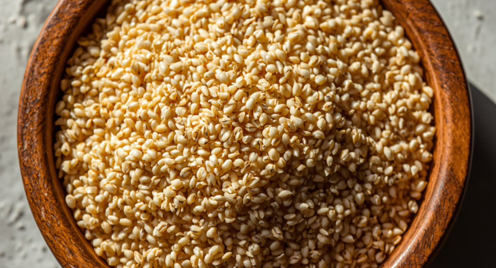 quinoa for dogs – uncooked and cooked quinoa grains